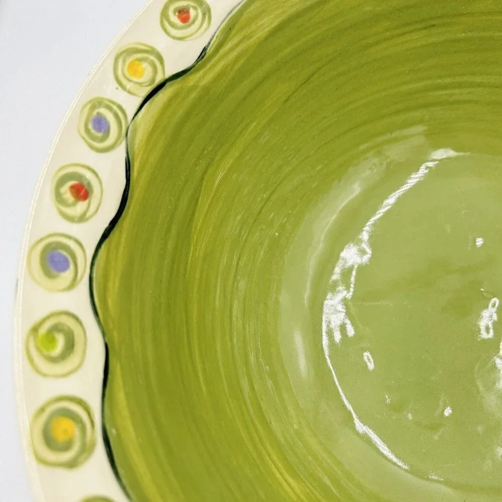 Hand Painted Art Pottery 11” x 5
